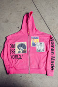 Pink Zip Up Hoodie
